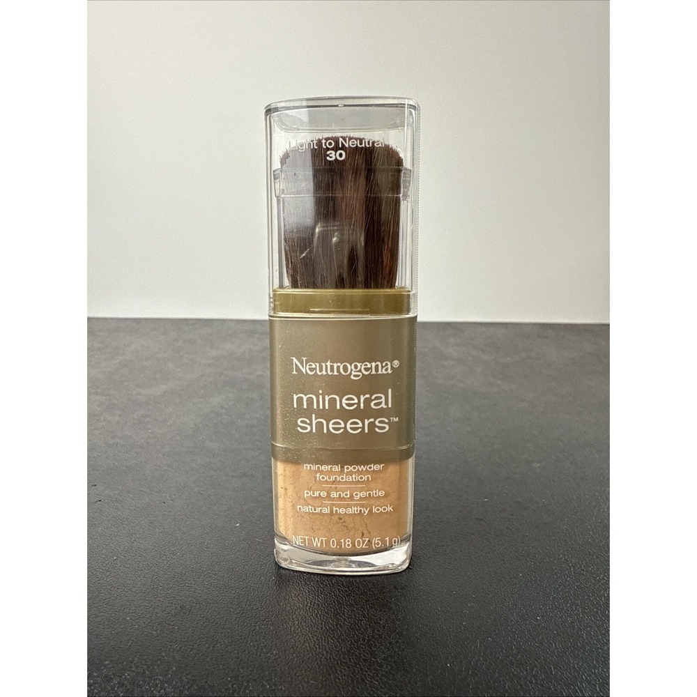 Neutrogena Mineral Sheers Mineral Powder Foundation Light to Neutral 30 RARE HTF